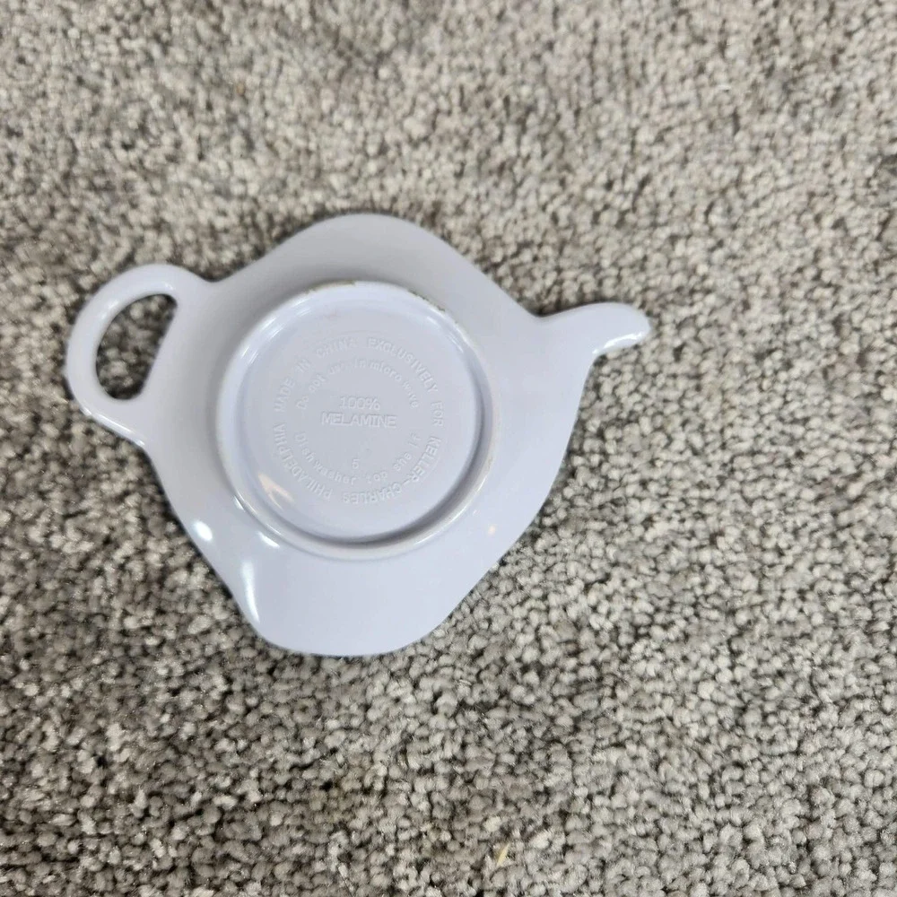 Keller-Charles Tea‎ Bag Rests Melamine Nature Bird Lighthouse Set of 4